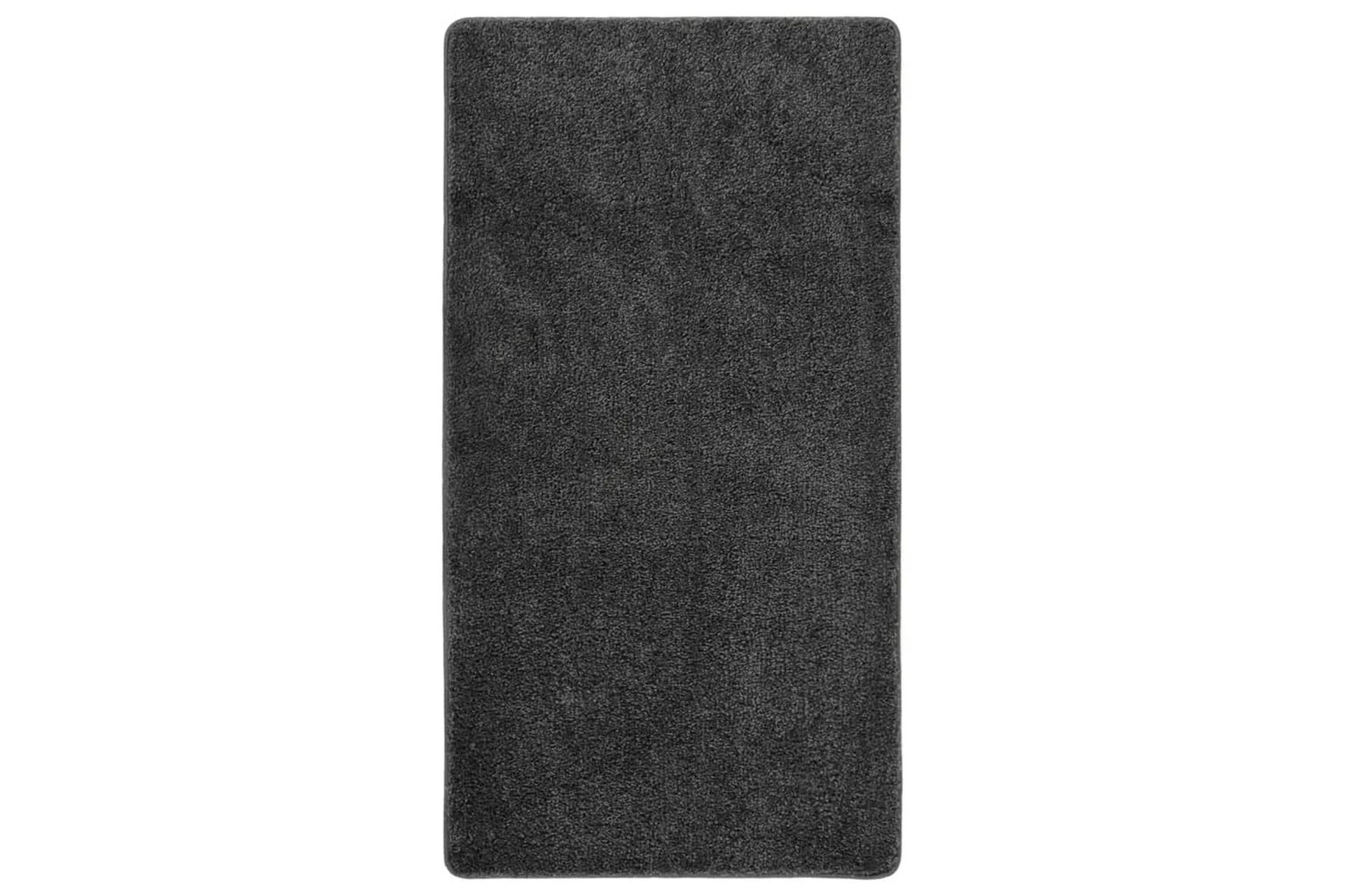 Pörrömatto tummanharmaa 80x150 cm liukumaton - Harmaa - Kodintekstiilit & matot - Matto - Ulkomatto - Muovimatto