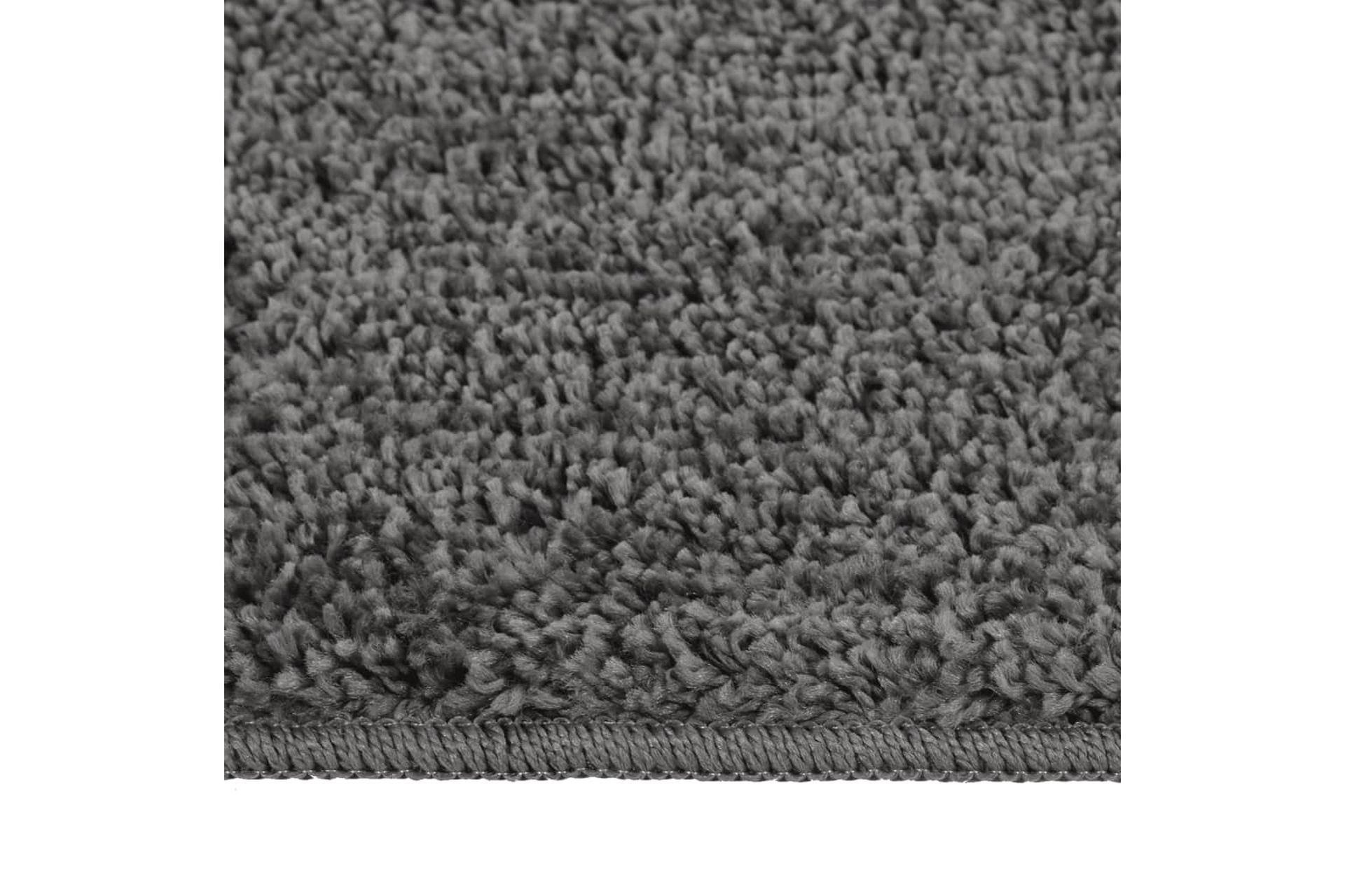Pörrömatto tummanharmaa 80x150 cm liukumaton - Harmaa - Kodintekstiilit & matot - Matto - Ulkomatto - Muovimatto