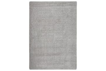 Pörrömatto vaaleanharmaa 160x230 cm liukumaton - Harmaa - Kodintekstiilit & matot - Matto - Ulkomatto - Muovimatto