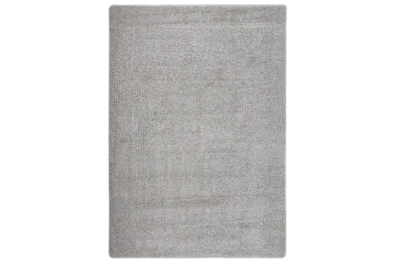 Pörrömatto vaaleanharmaa 160x230 cm liukumaton - Harmaa - Kodintekstiilit & matot - Matto - Ulkomatto - Muovimatto