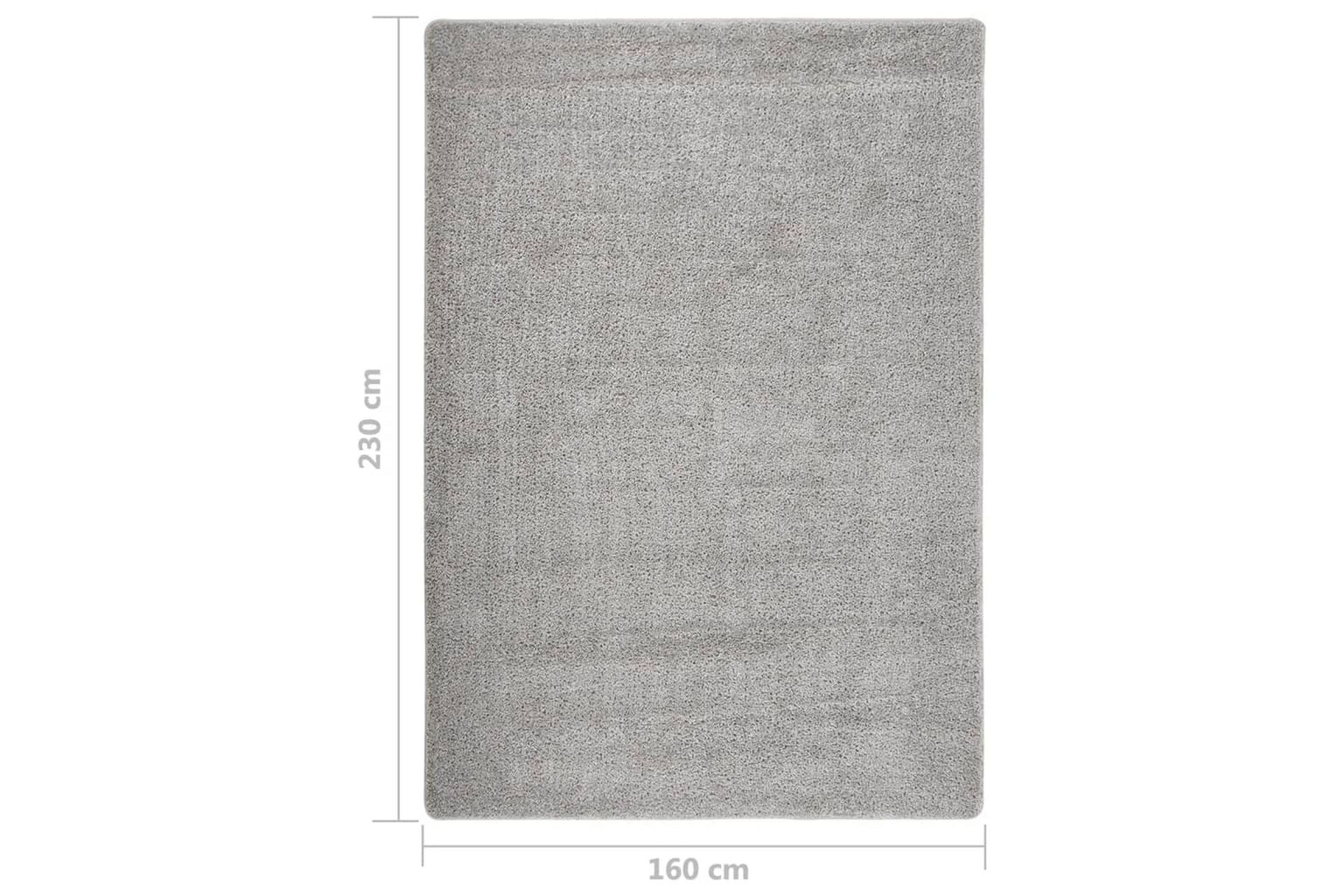 Pörrömatto vaaleanharmaa 160x230 cm liukumaton - Harmaa - Kodintekstiilit & matot - Matto - Ulkomatto - Muovimatto