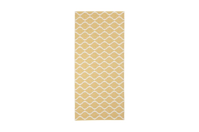 Räsymatto Wave 70x450 cm Keltainen - Horredsmattan - Kodintekstiilit & matot - Matto - Ulkomatto - Muovimatto
