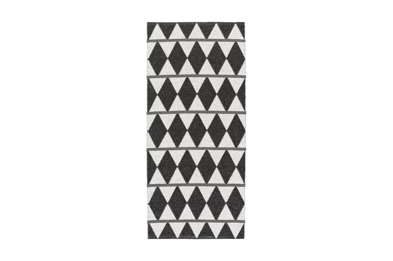 Räsymatto Zigge 70x450 cm Musta - Horredsmattan - Kodintekstiilit & matot - Matto - Ulkomatto - Muovimatto