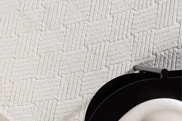 Muovimatto Todd 200x290 cm - Valkoinen - Kodintekstiilit & matot - Matto - Moderni matto - Puuvillamatto