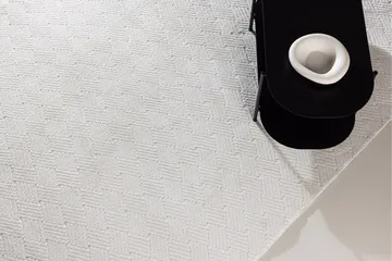 Muovimatto Todd 200x290 cm - Valkoinen - Kodintekstiilit & matot - Matto - Moderni matto - Puuvillamatto