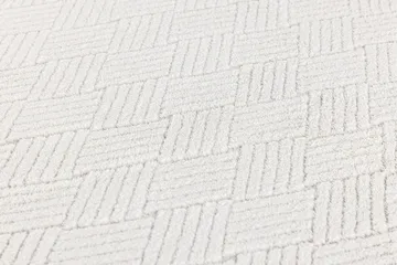 Muovimatto Todd 200x290 cm - Valkoinen - Kodintekstiilit & matot - Matto - Moderni matto - Puuvillamatto