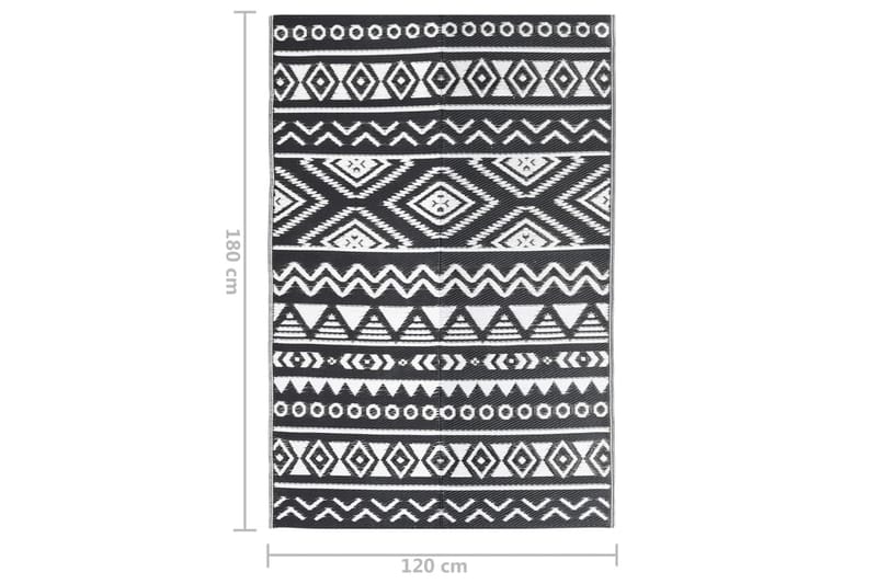 Ulkomatto musta 120x180 cm PP - Musta - Kodintekstiilit & matot - Matto - Ulkomatto