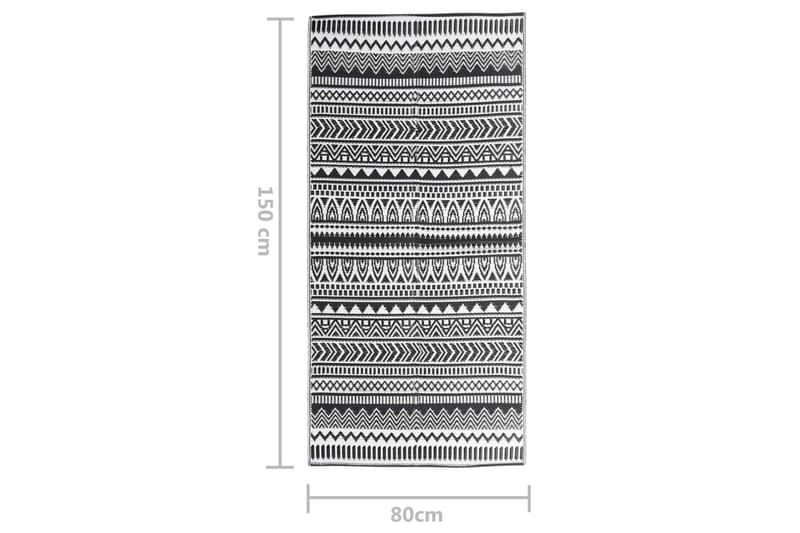 Ulkomatto musta 80x250 cm PP - Musta - Kodintekstiilit & matot - Matto - Ulkomatto
