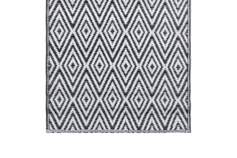 Ulkomatto mustavalkoinen 80x150 cm PP - Kodintekstiilit & matot - Matto - Ulkomatto