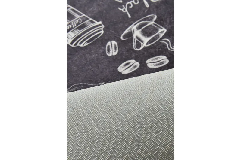 Eteismatto Acindino 80x200 cm - Musta / Sametti - Kodintekstiilit & matot - Matto - Ulkomatto - Eteisen matto & kynnysmatto