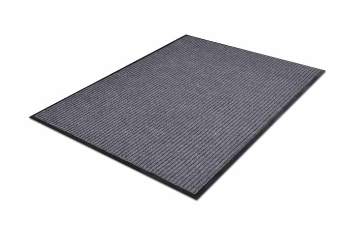 Harmaa PVC Ovimatto 90 x 120 cm - Harmaa - Eteisen matto & kynnysmatto