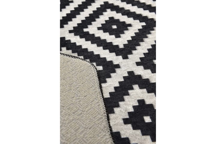 Käytävämatto Blackwhite 80x200 cm - Monivärinen / Sametti - Pienet matot - Eteisen matto & kynnysmatto