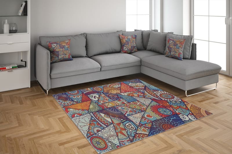 Käytävämatto Bodhana 80x200 cm - Monivärinen - Kodintekstiilit & matot - Matto - Ulkomatto - Eteisen matto & kynnysmatto