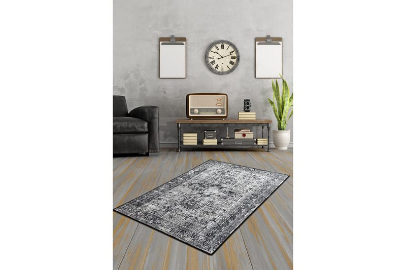 Käytävämatto Corabel 80x200 cm - Musta / Sametti - Kodintekstiilit & matot - Matto - Ulkomatto - Eteisen matto & kynnysmatto
