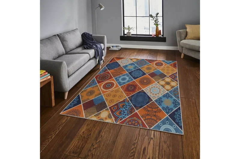 Käytävämatto Crosobly 80x200 cm - Monivärinen - Kodintekstiilit & matot - Matto - Ulkomatto - Eteisen matto & kynnysmatto