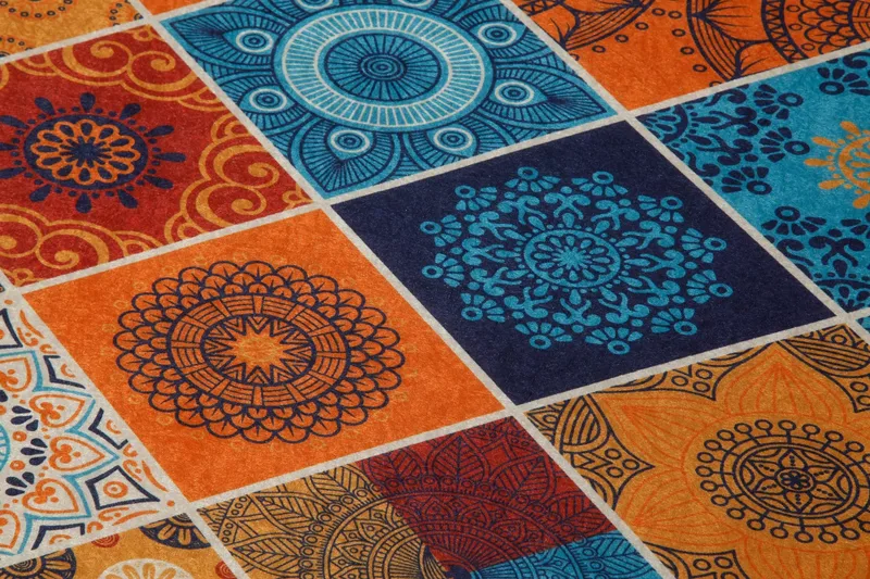 Käytävämatto Crosobly 80x200 cm - Monivärinen - Kodintekstiilit & matot - Matto - Ulkomatto - Eteisen matto & kynnysmatto