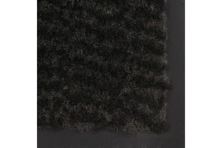 Kuramatot 2 kpl suorakulmainen nukkapinta 120x180 cm musta - Eteisen matto & kynnysmatto