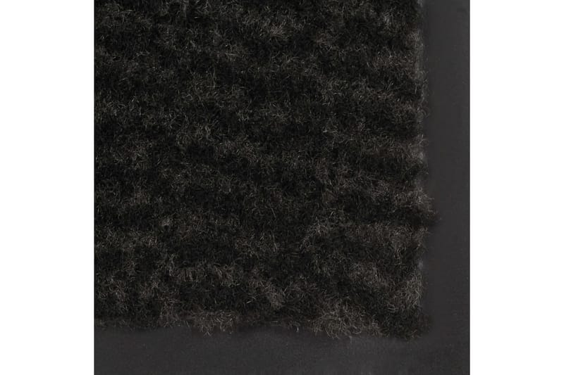 Kuramatot 2 kpl suorakulmainen nukkapinta 60x90 cm musta - Kodintekstiilit & matot - Matto - Ulkomatto - Eteisen matto & kynnysmatto