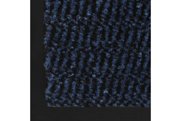 Kuramatot 2 kpl suorakulmainen nukkapinta 60x90 cm sininen - Eteisen matto & kynnysmatto