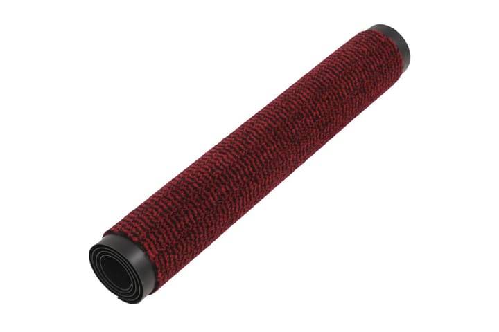 Kuramatot 2 kpl suorakulmainen nukkapinta 80x120 cm punainen - Eteisen matto & kynnysmatto