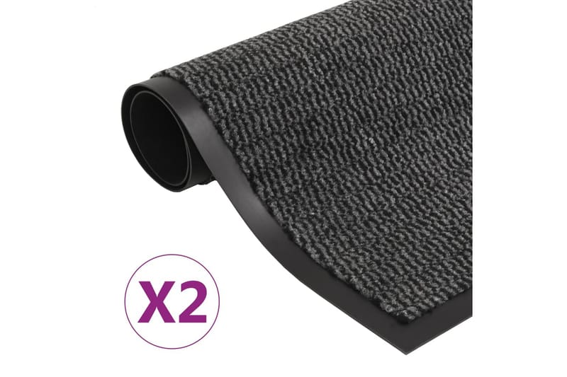 Kuramatot 2 kpl suorakulmainen nukkapinta 90x150 cm - Kodintekstiilit & matot - Matto - Ulkomatto - Eteisen matto & kynnysmatto
