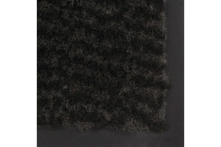 Kuramatto suorakulmainen nukkapinta 120x180 cm musta - Musta - Eteisen matto & kynnysmatto
