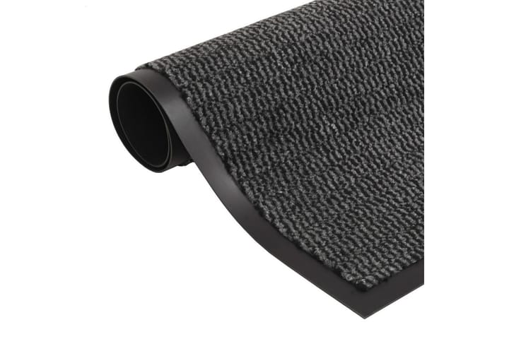 Kuramatto suorakulmainen nukkapinta 60x90 cm antrasiitti - Harmaa - Eteisen matto & kynnysmatto