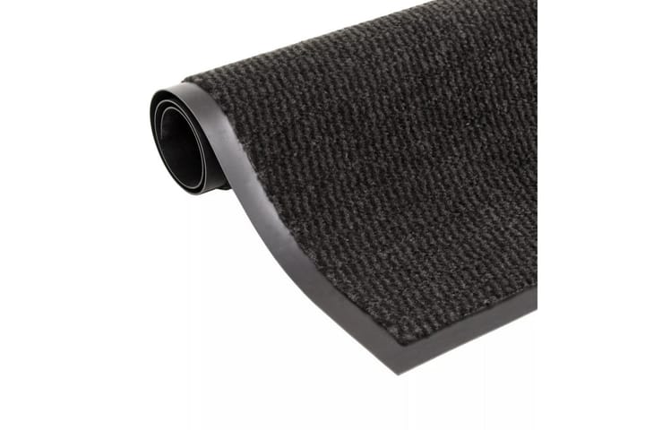 Kuramatto suorakulmainen nukkapinta 80x120 cm musta - Musta - Eteisen matto & kynnysmatto