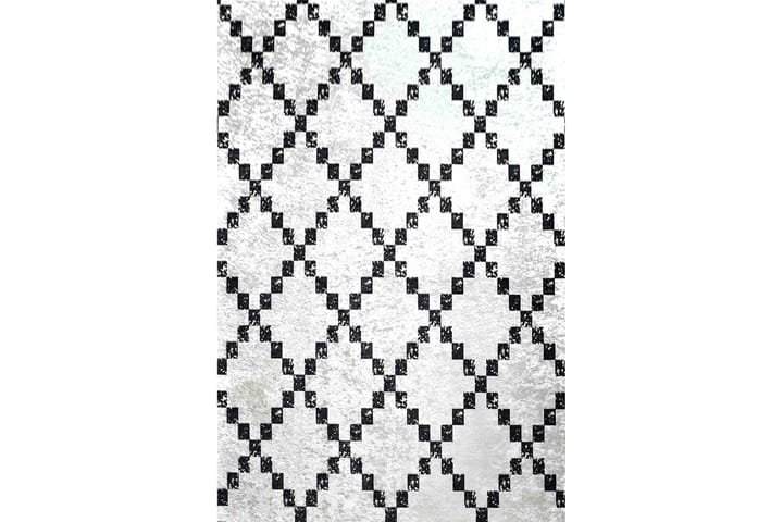Matto Duglass 80x200 cm - Valkoinen/musta/sametti - Pienet matot - Eteisen matto & kynnysmatto