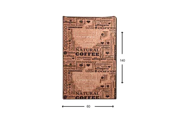 Matto Fincan 60x140 cm - Monivärinen / Sametti - Kodintekstiilit & matot - Matto - Ulkomatto - Eteisen matto & kynnysmatto
