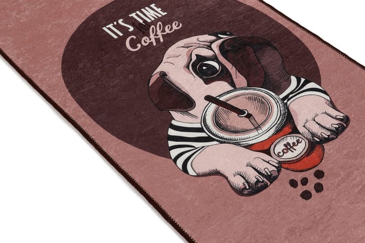 Matto Koffie 60x140 cm - Monivärinen / Sametti - Pienet matot - Eteisen matto & kynnysmatto