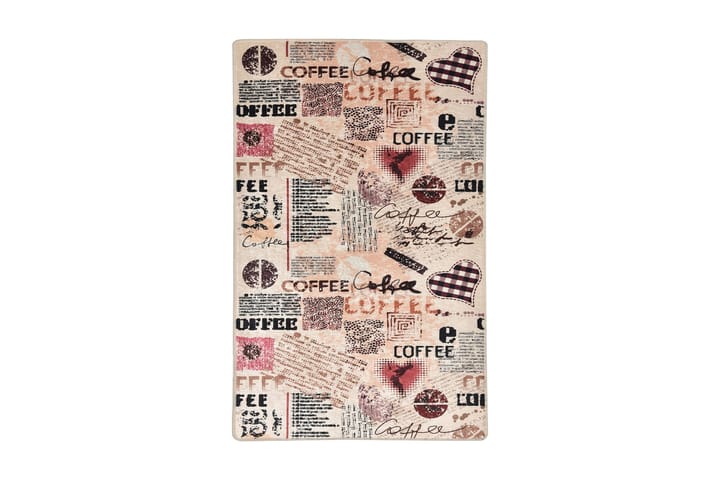 Matto Koffie 80x200 cm - Monivärinen / Sametti - Pienet matot - Eteisen matto & kynnysmatto