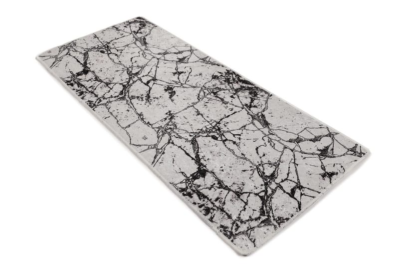 Matto Marmaru 60x140 cm - Valkoinen / Sametti - Kodintekstiilit & matot - Matto - Ulkomatto - Eteisen matto & kynnysmatto