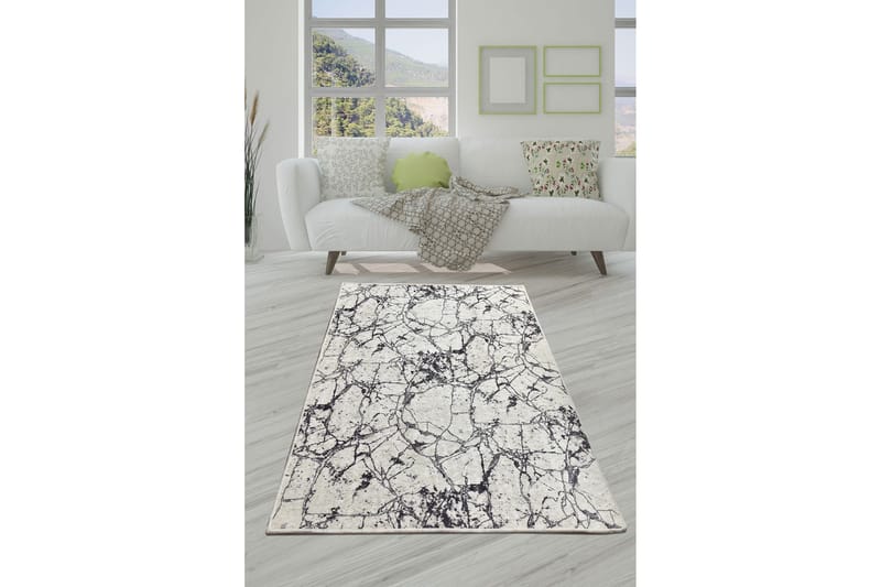 Matto Marmaru 60x140 cm, Valkoinen / Sametti