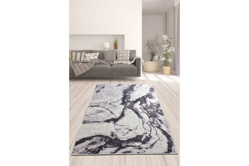 Matto Mermer 60x140 cm - Monivärinen / Sametti - Kodintekstiilit & matot - Matto - Ulkomatto - Eteisen matto & kynnysmatto