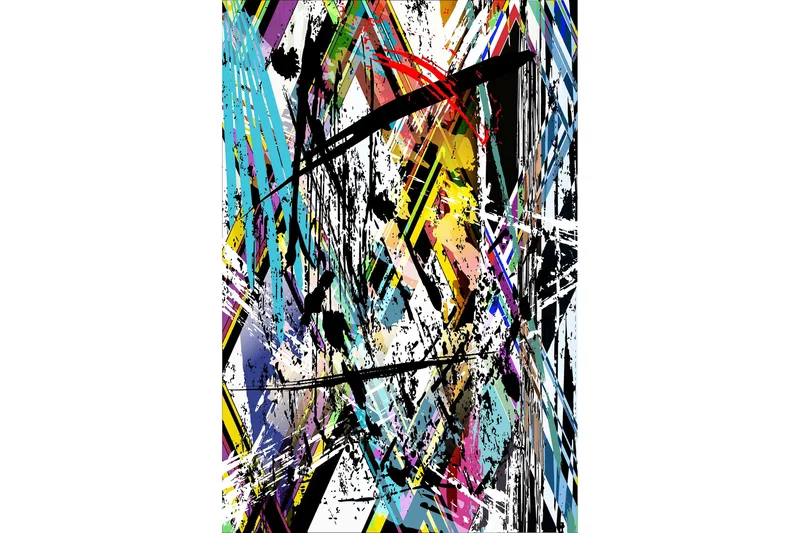 Matto Tenzile 80x200 cm - Monivärinen - Kodintekstiilit & matot - Matto - Ulkomatto - Eteisen matto & kynnysmatto