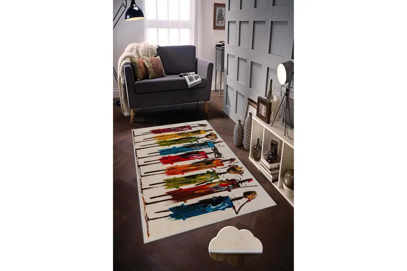Matto Tenzile 80x200 cm - Monivärinen - Kodintekstiilit & matot - Matto - Ulkomatto - Eteisen matto & kynnysmatto
