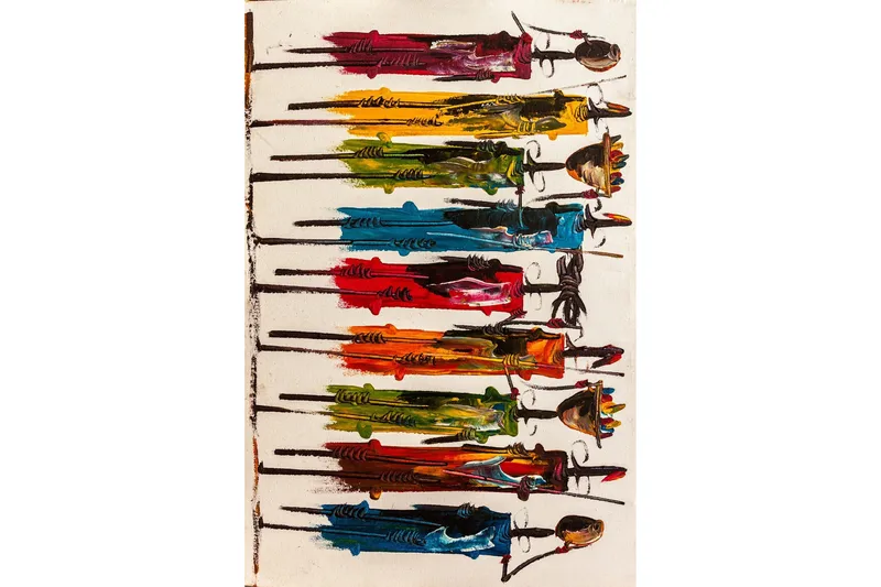 Matto Tenzile 80x200 cm - Monivärinen - Kodintekstiilit & matot - Matto - Ulkomatto - Eteisen matto & kynnysmatto