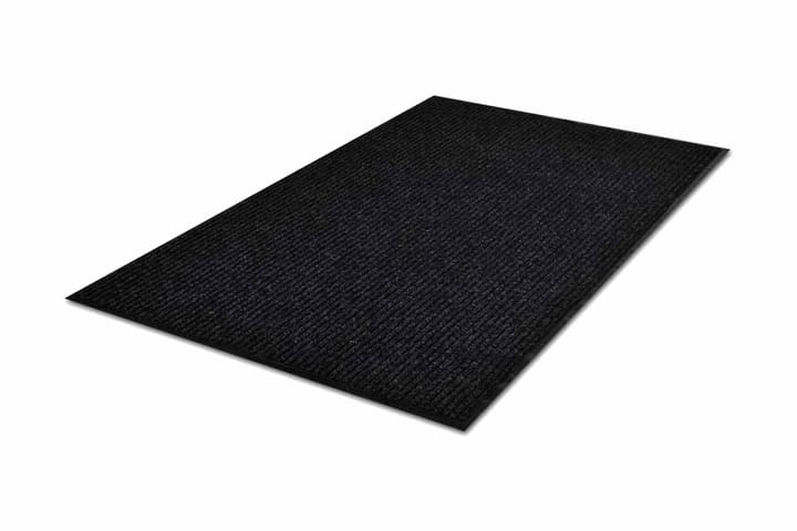 Musta PVC Ovimatto 90 x 120 cm - Musta - Eteisen matto & kynnysmatto