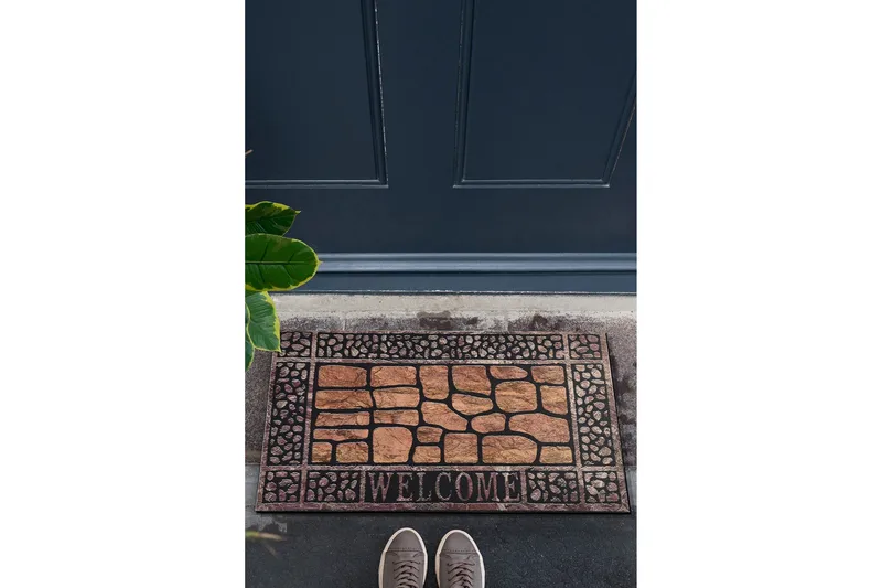 Ovimatto Adrenilda 45x70 cm - Monivärinen - Kodintekstiilit & matot - Matto - Ulkomatto - Eteisen matto & kynnysmatto