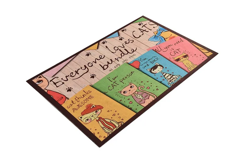 Ovimatto Bundle 45x70 cm, Monivärinen