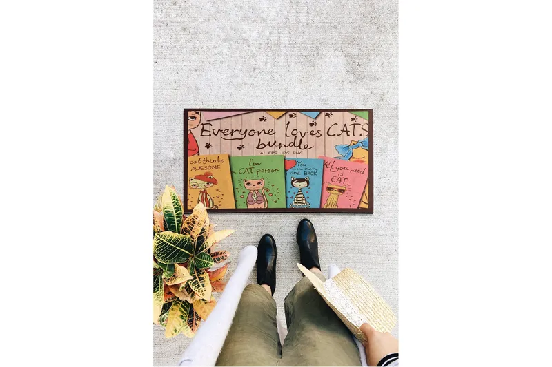 Ovimatto Bundle 45x70 cm - Monivärinen - Kodintekstiilit & matot - Matto - Ulkomatto - Eteisen matto & kynnysmatto