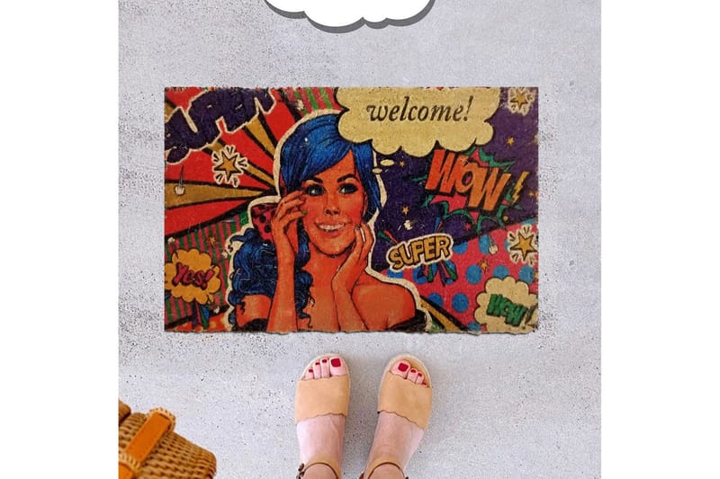 Ovimatto Chilai 40x60 cm - PVC/Monivärinen - Kodintekstiilit & matot - Matto - Ulkomatto - Eteisen matto & kynnysmatto