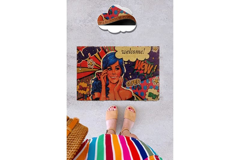 Ovimatto Chilai 40x60 cm - PVC/Monivärinen - Kodintekstiilit & matot - Matto - Ulkomatto - Eteisen matto & kynnysmatto