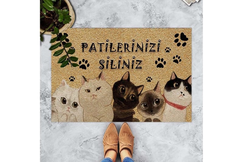 Ovimatto Chilai 45x70 cm - PVC/Monivärinen - Kodintekstiilit & matot - Matto - Ulkomatto - Eteisen matto & kynnysmatto