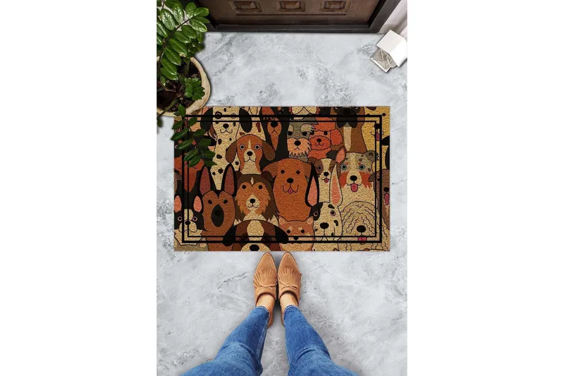 Ovimatto Chilai 45x70 cm - PVC/Monivärinen - Kodintekstiilit & matot - Matto - Ulkomatto - Eteisen matto & kynnysmatto