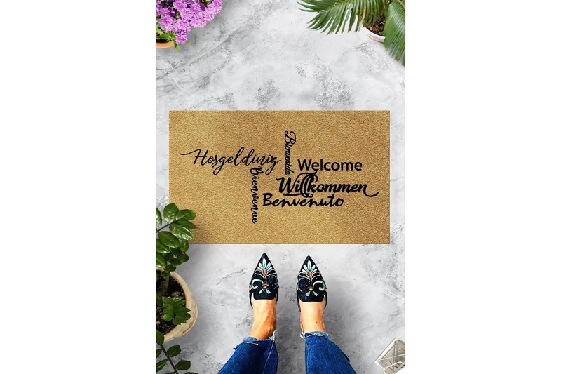 Ovimatto Chilai 45x70 cm - PVC/Monivärinen - Kodintekstiilit & matot - Matto - Ulkomatto - Eteisen matto & kynnysmatto