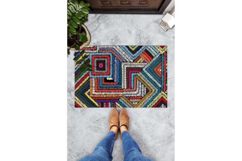 Ovimatto Chilai 45x70 cm - PVC/Monivärinen - Kodintekstiilit & matot - Matto - Ulkomatto - Eteisen matto & kynnysmatto