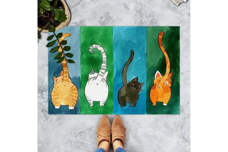 Ovimatto Chilai 45x70 cm - PVC/Monivärinen - Kodintekstiilit & matot - Matto - Ulkomatto - Eteisen matto & kynnysmatto