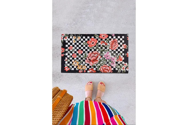 Ovimatto Fioriera 45x70 cm - Monivärinen - Kodintekstiilit & matot - Matto - Ulkomatto - Eteisen matto & kynnysmatto